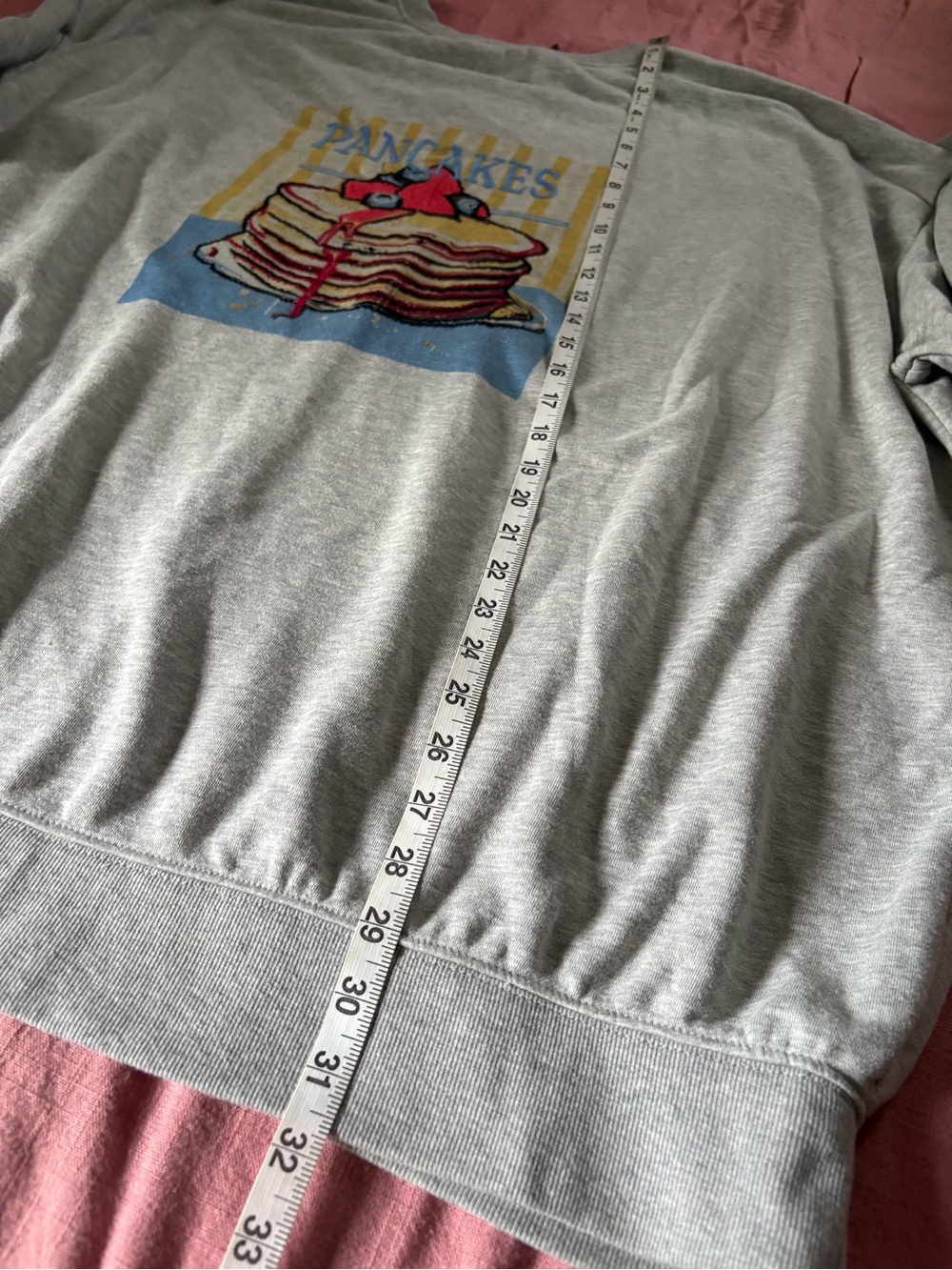 Anthropologie Embroidered Crewneck Sweatshirt Pancake Brunch Sz 1X - Picture 6 of 7